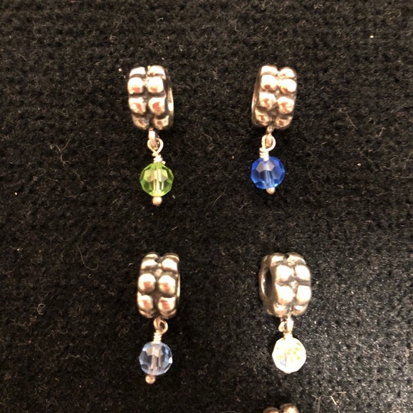 Six charms / spacers for Pandora / Biagi bracelet - Picture 2 of 3